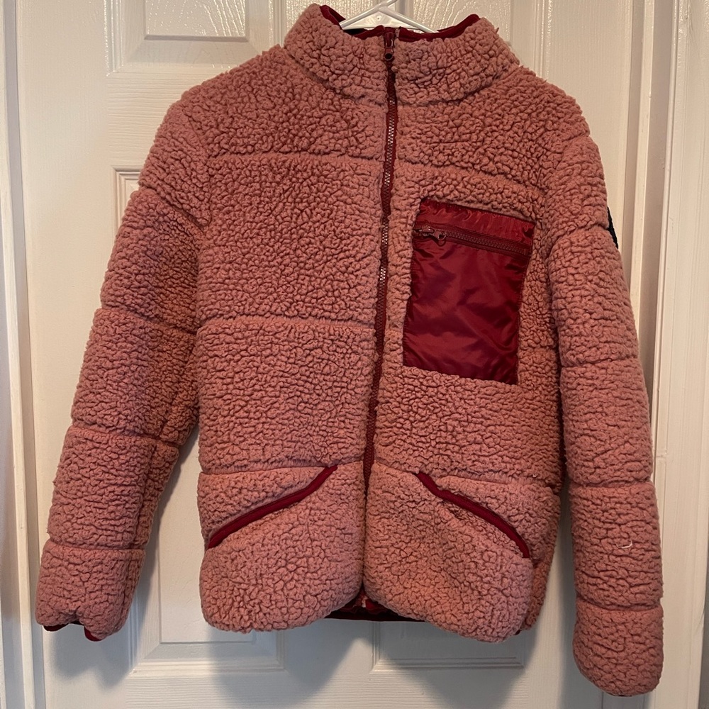 NWOT Simply Southern Pink puffer jacket - Picture 1 of 4